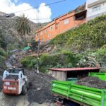 Avanzan las obras de emergencia para la mejora de la seguridad viaria en Vallehermoso