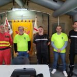 La UME mantiene un encuentro institucional en Vallehermoso durante los ejercicios desarrollados en La Gomera