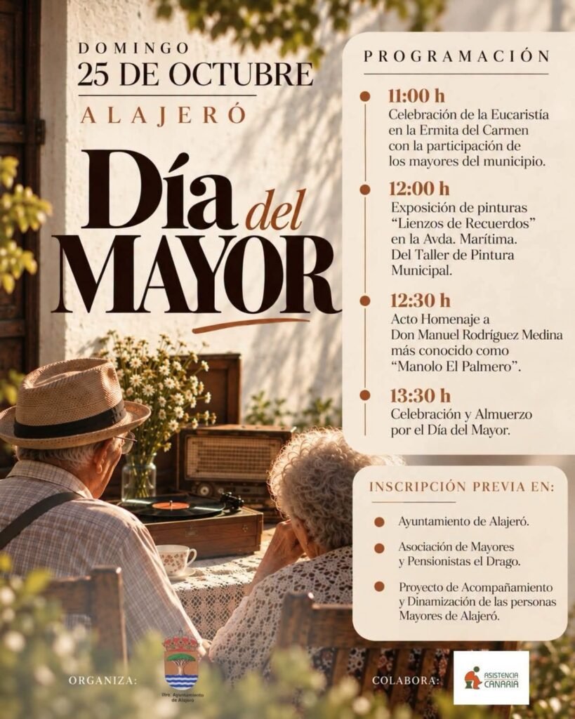 El municipio de Alajeró celebra el próximo 25 de octubre el ‘Día del Mayor’