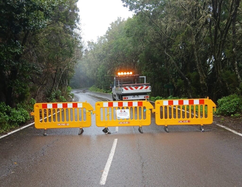 El Cabildo informa del cierre al tráfico de la carretera de El Rejo los días 21 y 22 de octubre por trabajos de emergencia